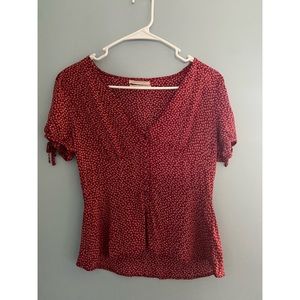 Urban Outfitters Baby Doll Flower Print Top